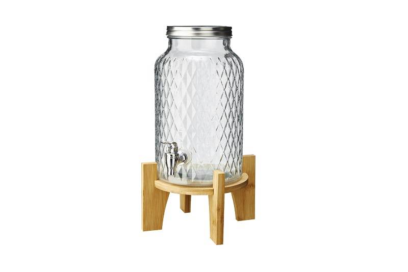 Big Jar C/base Bamboo Lt.5,6 Cm.41x23x23h