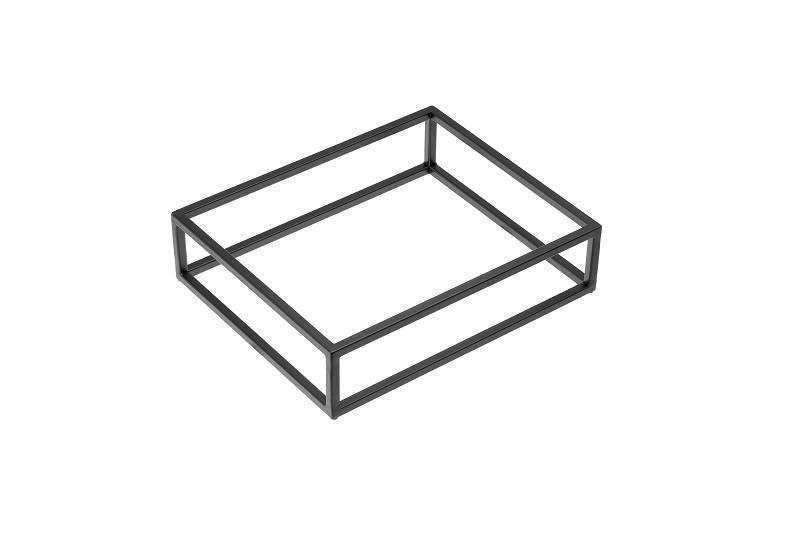 Stand Buffet Metallo Nero Gn 1/2 Cm.32,5x26,5x8h