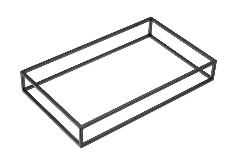 Stand Buffet Metallo Nero Gn 1/1 Cm.53x32,5x8h