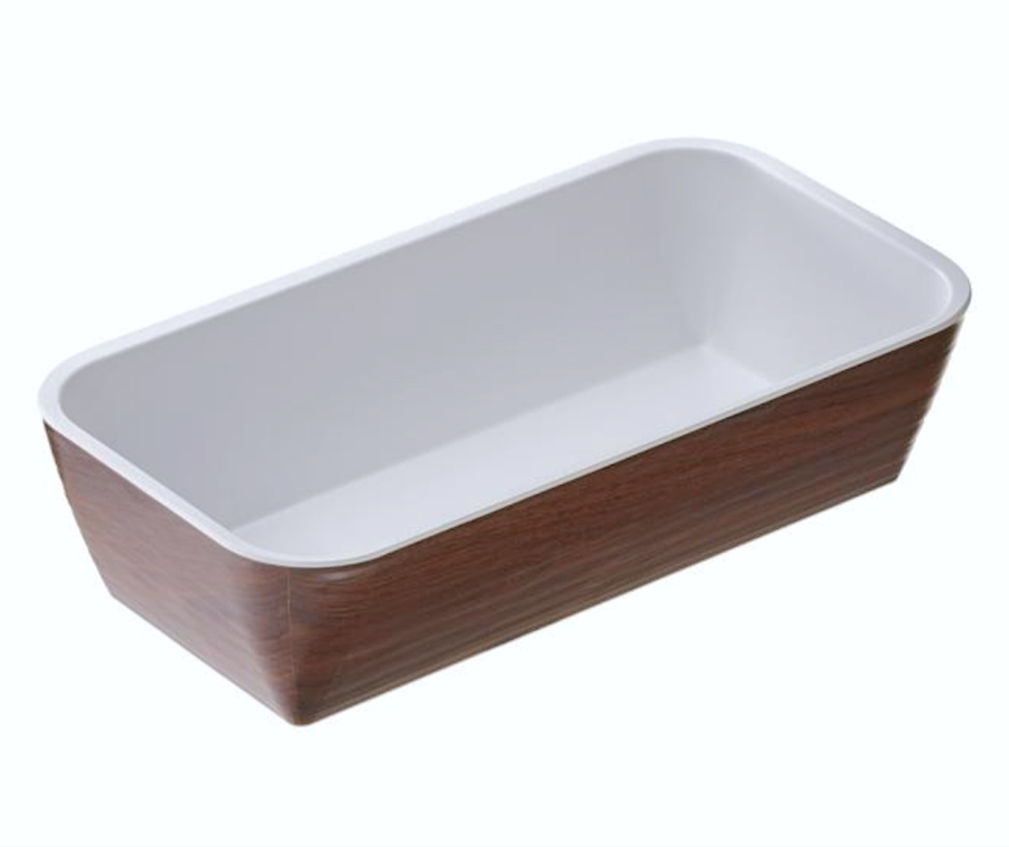 Vassoio Gn1/3 Cm.32,5x17,6x8h Effetto Legno Melamina