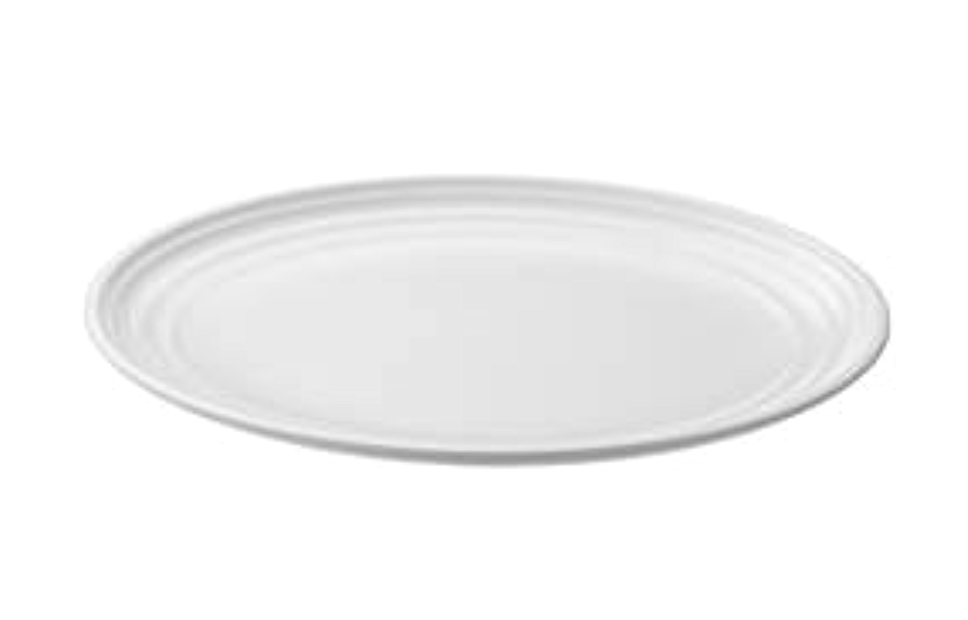 Piatto Tondo Cm.27x2h Melamina Bianco