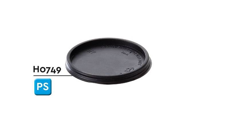 Cf 50 Tappo Bicchiere Take Away Ml.75 Nero D.5,5