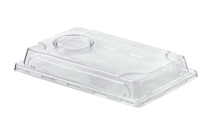Cf 50 Coperchio Pet Vassoio Sushi Cm.22,4x9,55x3,15h