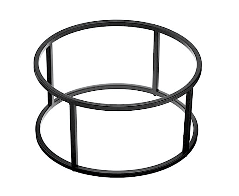 Stand Buffet Tondo Cm.28,5x16h Metallo Nero