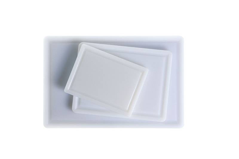 Tagliere Rettangolare Cm.29x44x1h Polietilene Con Scanalatura