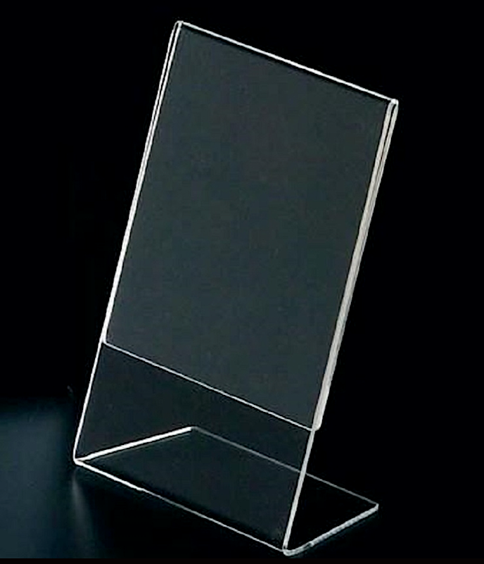 Supporto Dritto Trasparente Formato A5 Plexiglass
