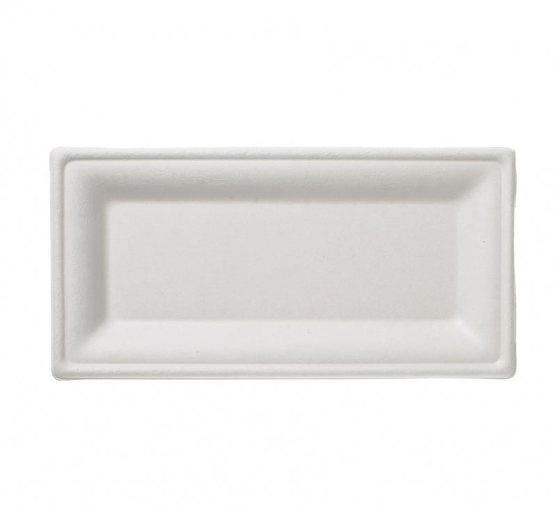 Confezione 50 Piatti Rettangolare Bio 25x13 Leone