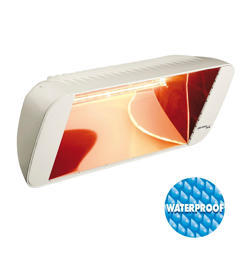 Heliosa Hi Design Lampada Riscaldante Bianca 1500w Ipx5 Star Progetti
