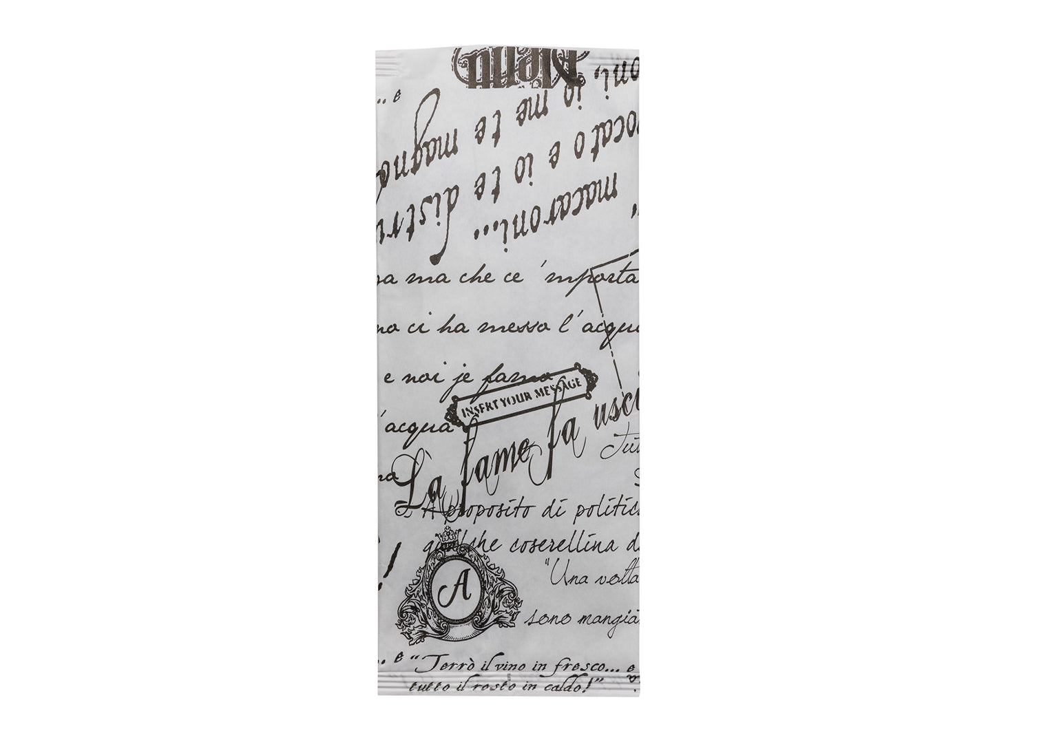 Vintage Confezione 125 Busta Portaposate Pura Cellulosa