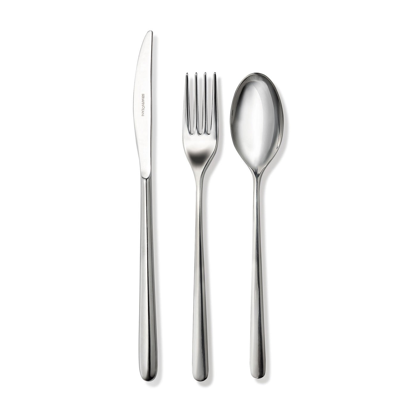 Asso Set 3 Posate Coltello,forchetta E Cucchiaio Tavola Inox 18/10