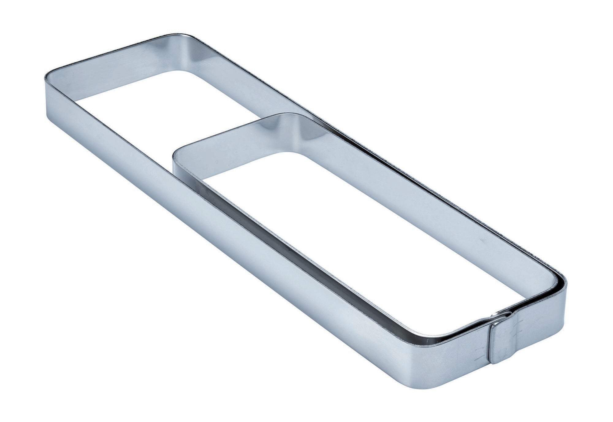 Fascia Inox Rettangolare Con Angoli Tondi Mm.280x80x20 Pavoni
