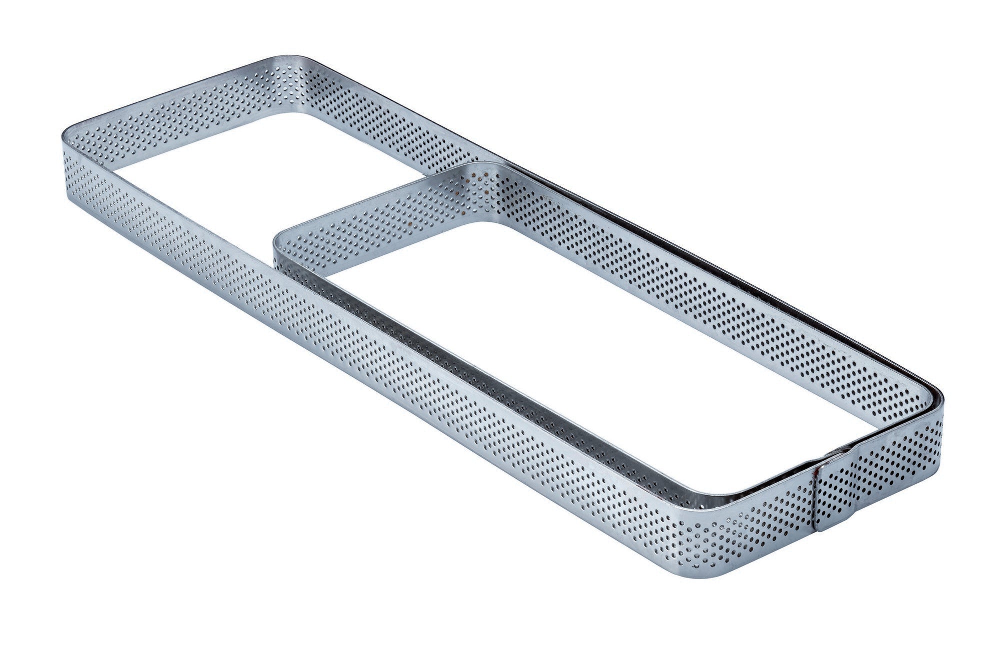 Fascia Inox Microforata Rettangolare Con Angoli Tondi Mm.290x90x20