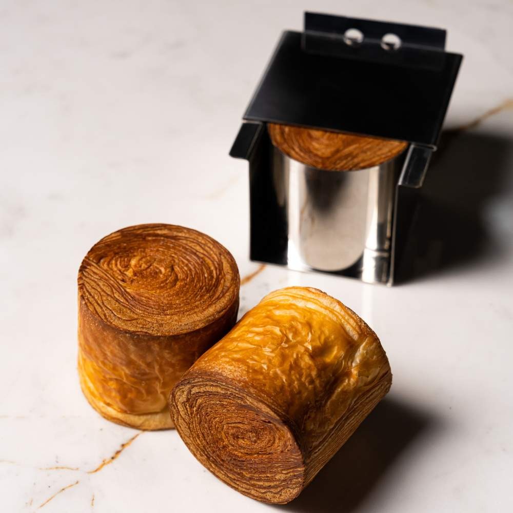 Cilindro Stampo Croissant Inox Cm.6,5x6h