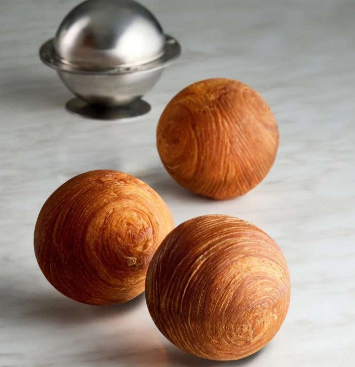 Sfera Stampo Croissant Inox Cm.7,5