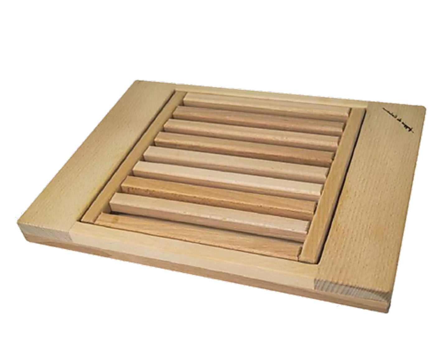 Tagliere Maxi Raccogli Briciole Cm.50x35x4h Legno Di Faggio