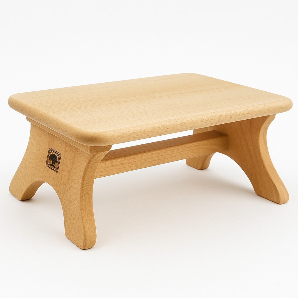 Vassoio Porta Pietanze Rialzato Cm.45x30x17h Faggio Massello