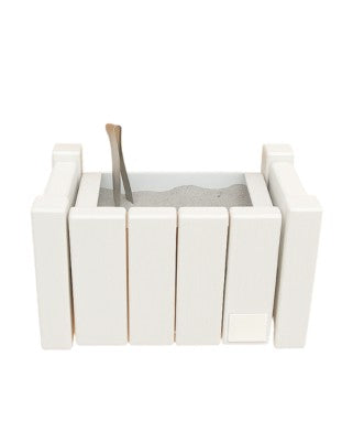 Getta Cicche Da Muro Cm.16x26x16h Legno Bianco