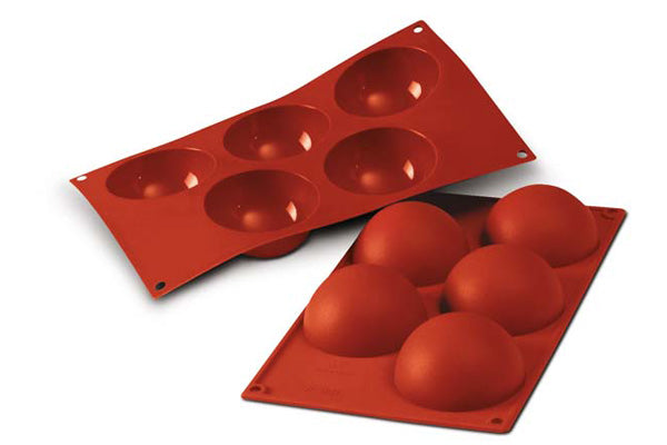 Sf001-stampo Silic.N.5 Half-sphere 80 H 40 Mm Terracotta