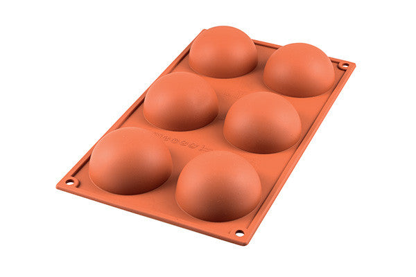 Sf002-stampo Silic.N.6 Half-sphere 70 H 35mm Terracotta