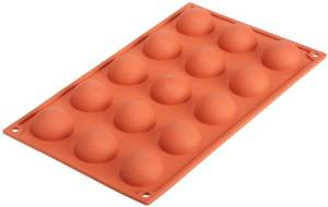 Sf005-stampo Silic.N.15 Half-sphere 40  H20mm Terracotta