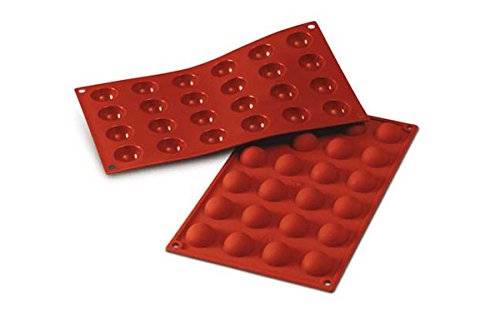 Sf006-stampo Silic.N24 Half-sphere 30 H 15mm Terracotta
