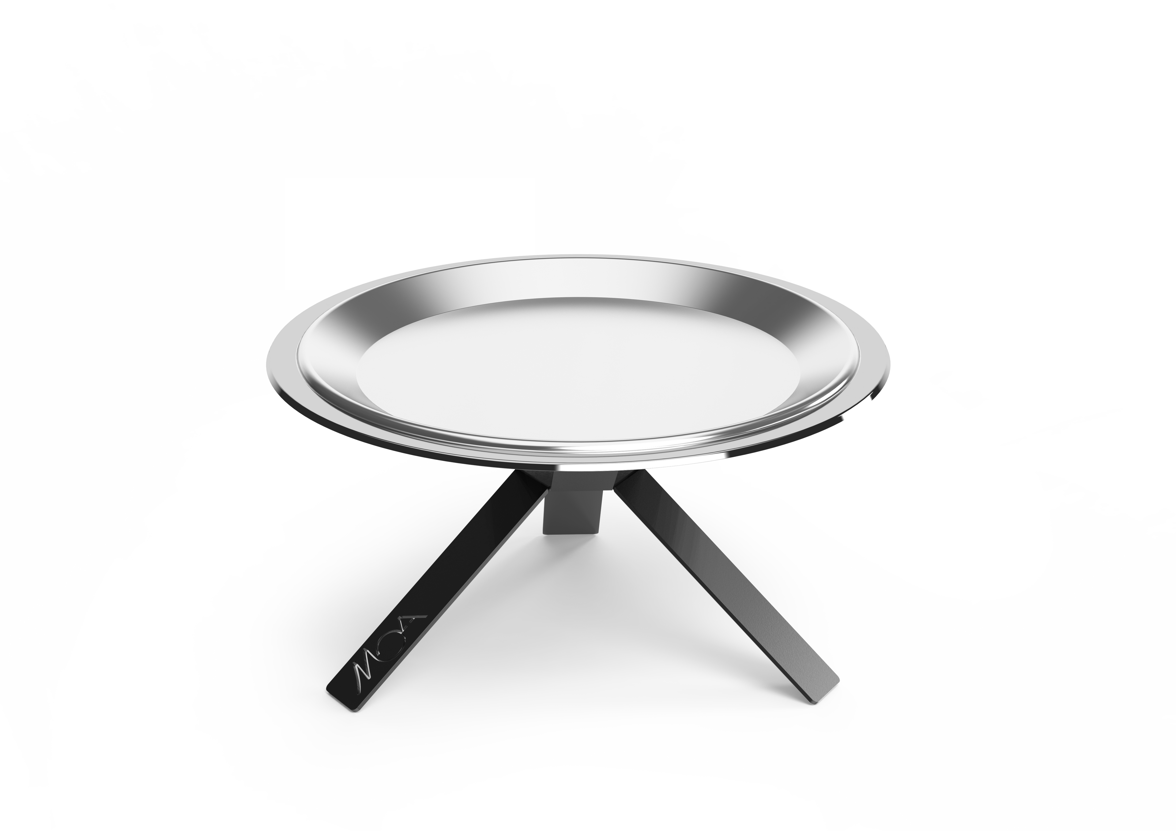 Vertigo 40 Base Nera + Vassoio Inox