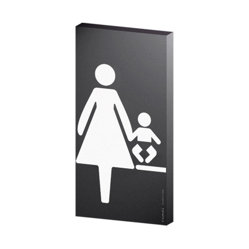 Pittogrammi Nursery 8x15 Nero C/biade  Sivo