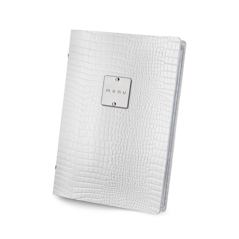 @portamenu Modclassic 6 Buste F.To Golfofashion Bianco Kroko