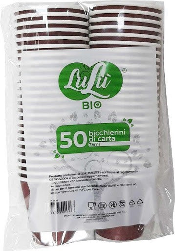 Cf 50 Bicchieri Carta Ml.75 Assortiti 9115