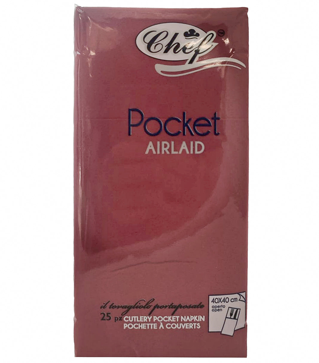 $light Pocket 25 Tovagliolo 40x40       Bordeaux