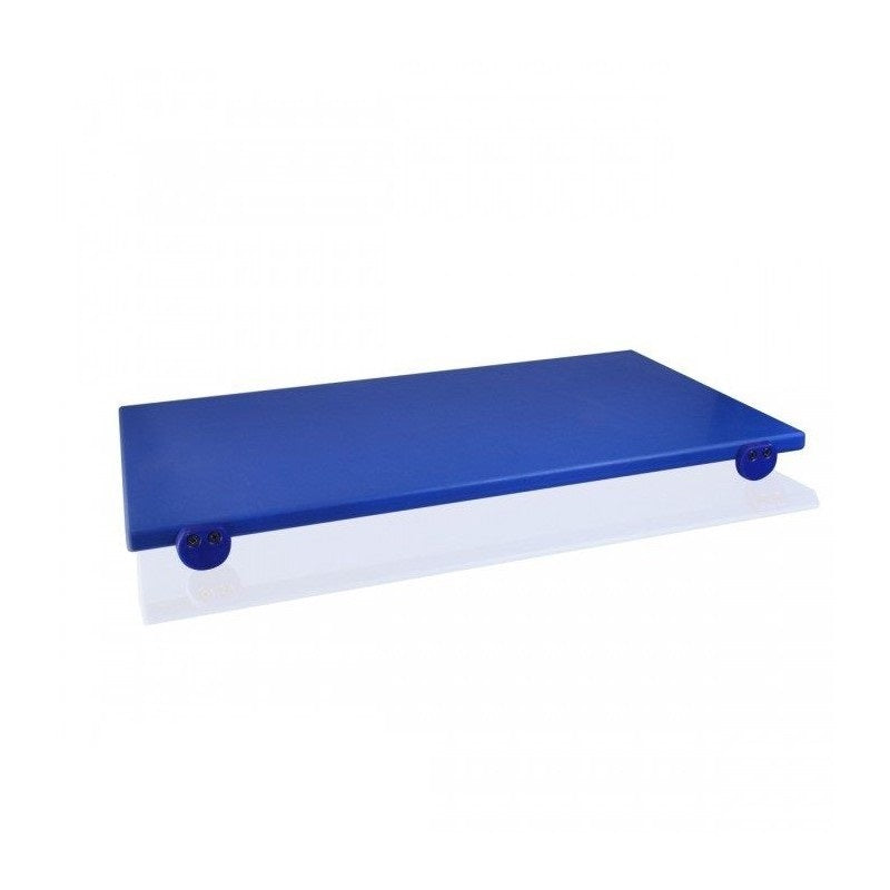 Tagliere Polietilene Cm.60x40x2 Con 2 Fermi Blu