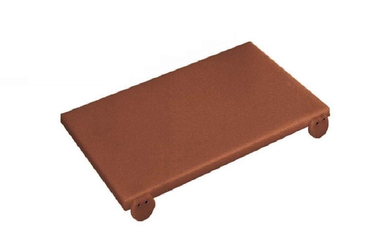 Tagliere Polipropilene Cm.50x40x2 Marrone Con 2 Fermi