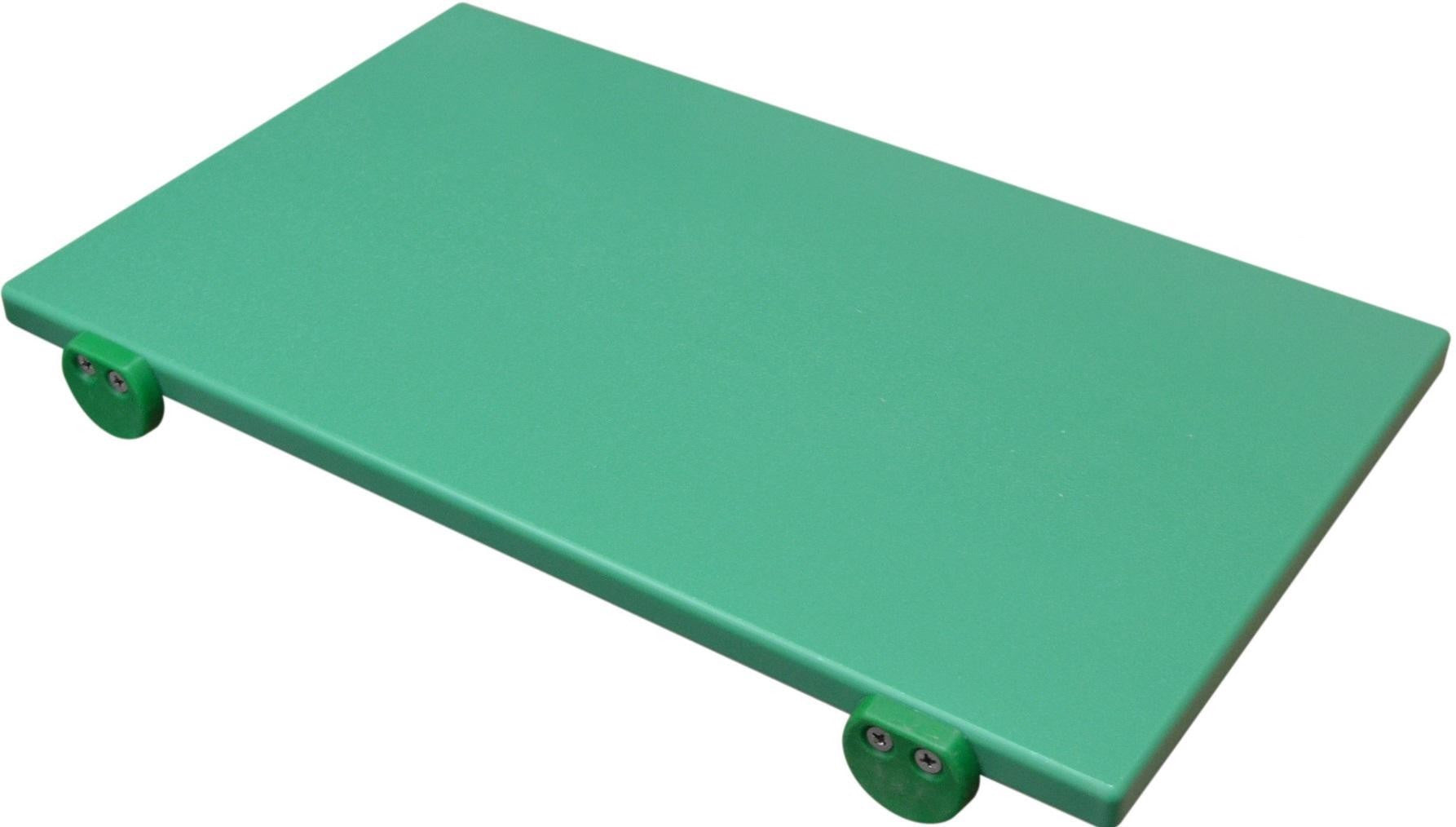 Tagliere Polipropilene Cm.60x40x2 Verde Con 2 Fermi