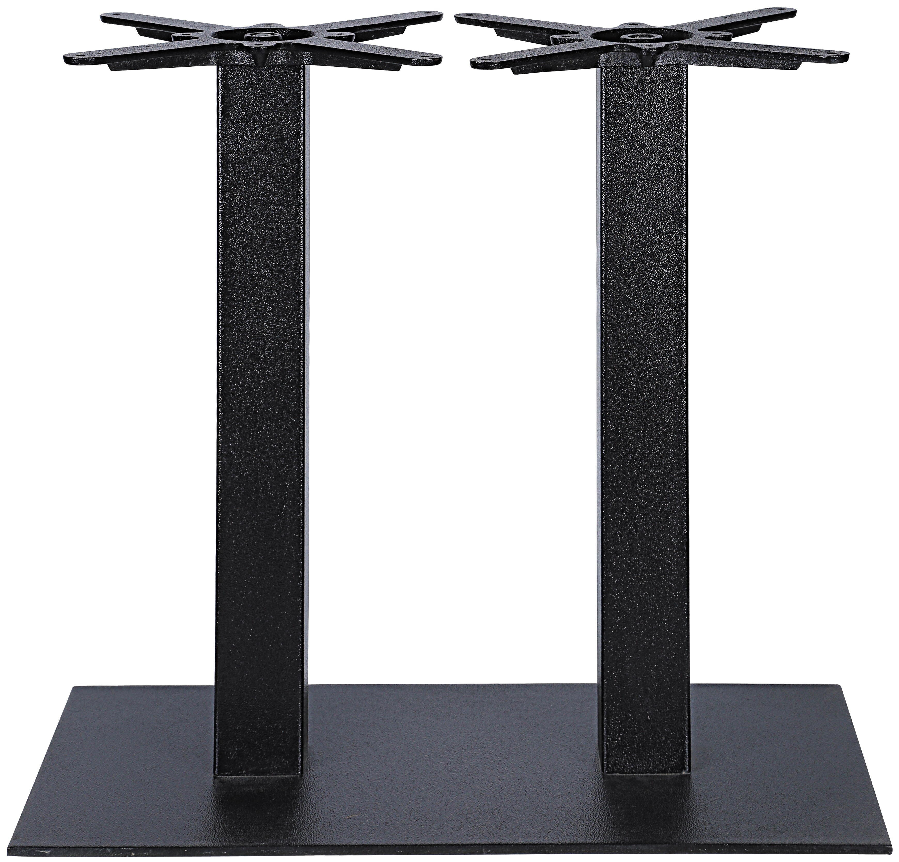 Cliff 3022 Basamento Doppio Nero H.720 Colonna Mm.80x80 Base Mm.750x40