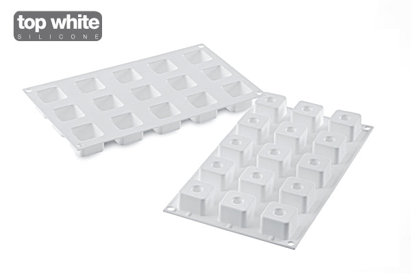 Sushi Maki-stampo Silicone 35x35 H25mm Bianco