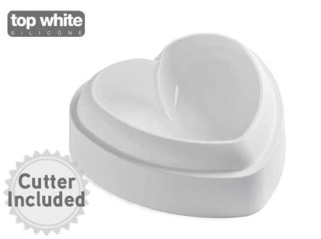 Amore-stampo In Silicone 142x137 H50 Mm + Cutter