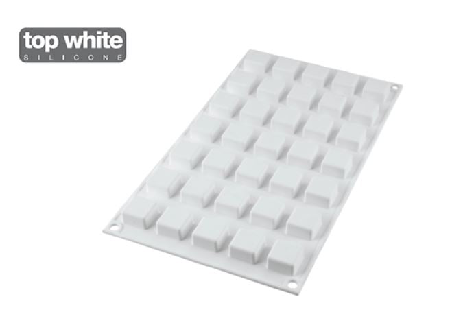 Micro Square5-stampo In Silicone N.35 Bianco