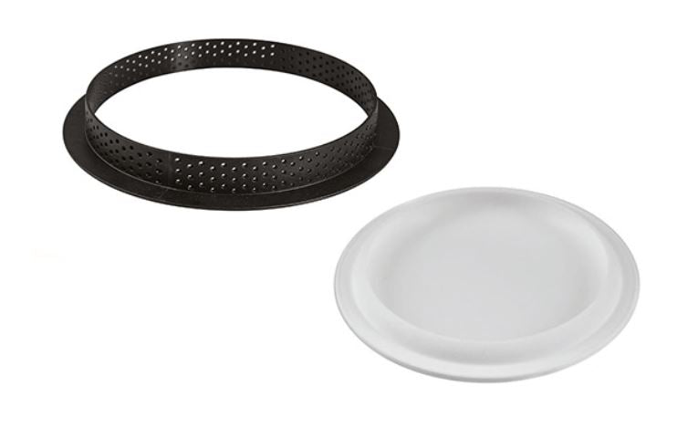 Kit Tarte Ring Round ø190 Mm-set Stampo In Silicone ø160 Mm + Anello