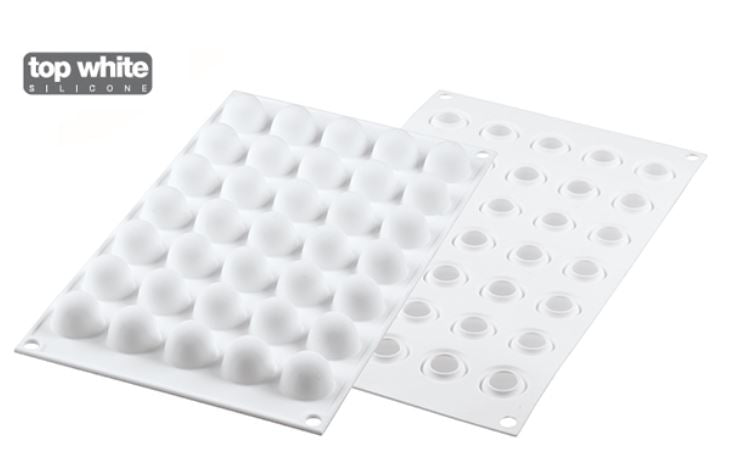 Truffles 5-stampo In Silicone ø22 H 19 Mm Bianco