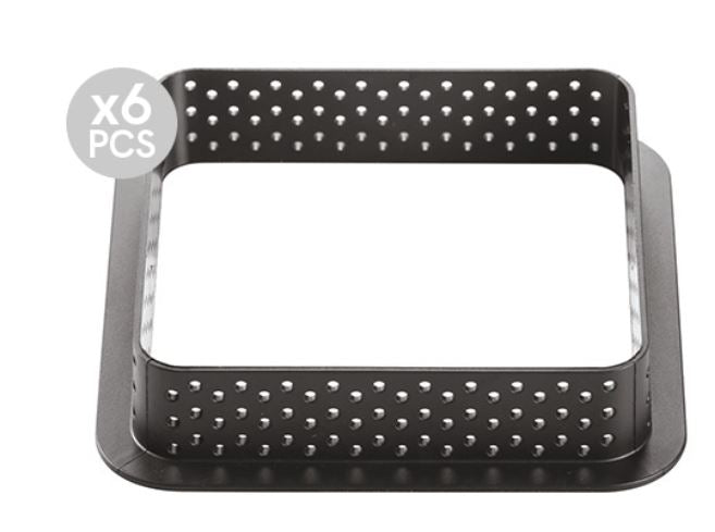 Tarte Ring Square 80x80 H20 Mm-n.6 Anelli Nero