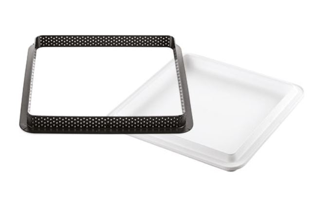 Kit Tarte Ring Square 200x200 Mm-set Stampo In Silicone 170x170 Mm