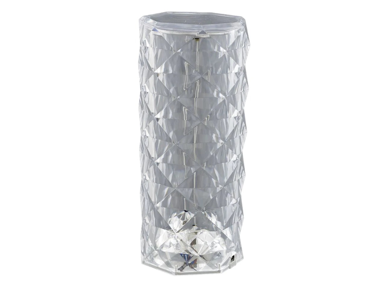 Crystal Cilindro Lampada Led Da Tavolo