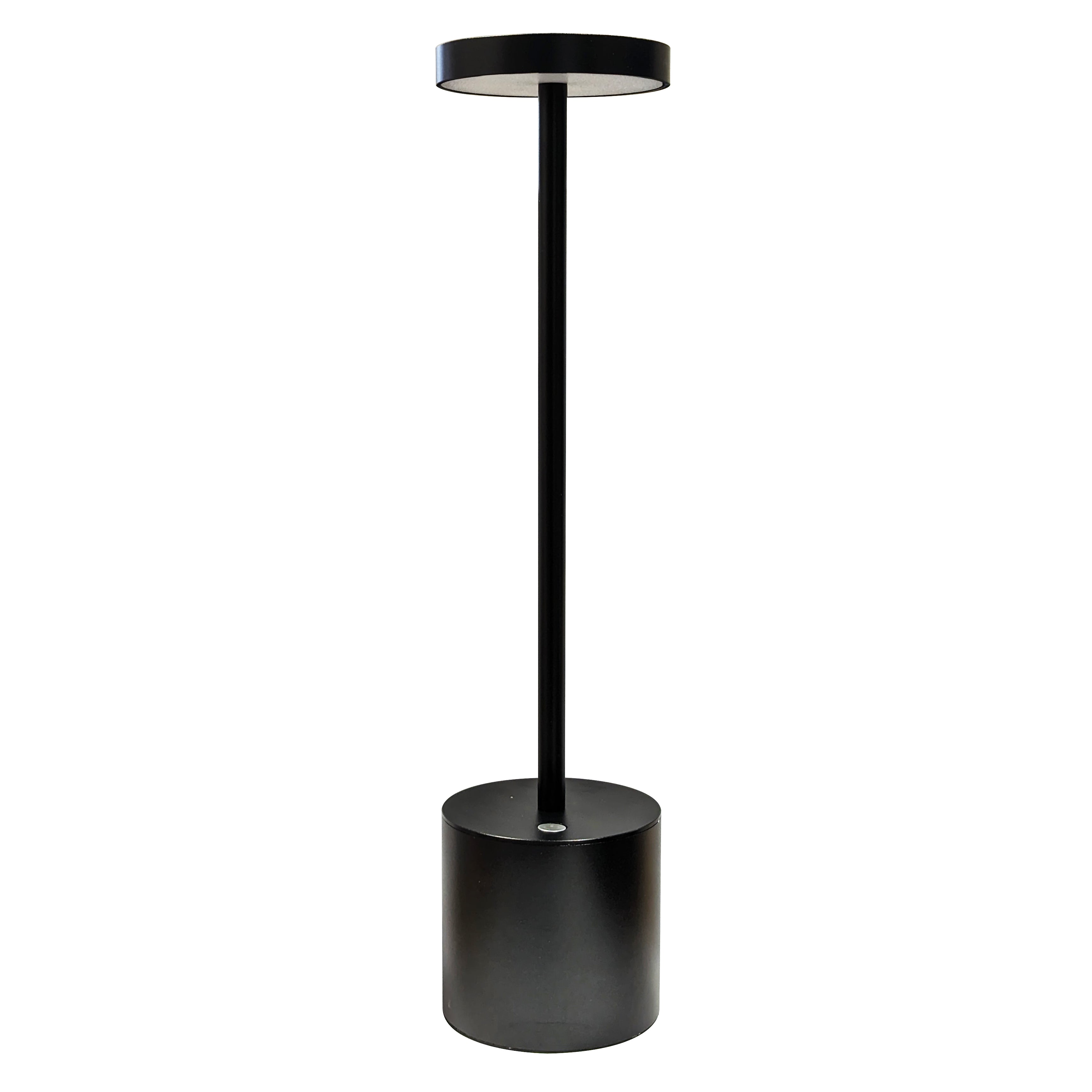 Lampada Tavolo Led Touch Nera Cm.8,5xh36