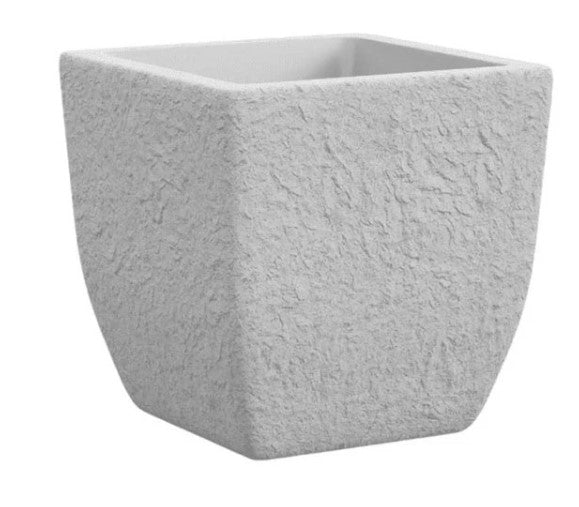 Lithos Fioriera Cm.40 Bianco Pietra