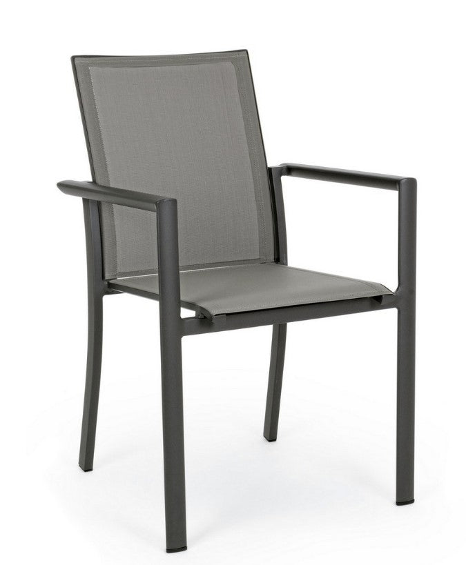 Konnor Sedia C/braccioli Antracite Cm.56,2x60xh.88