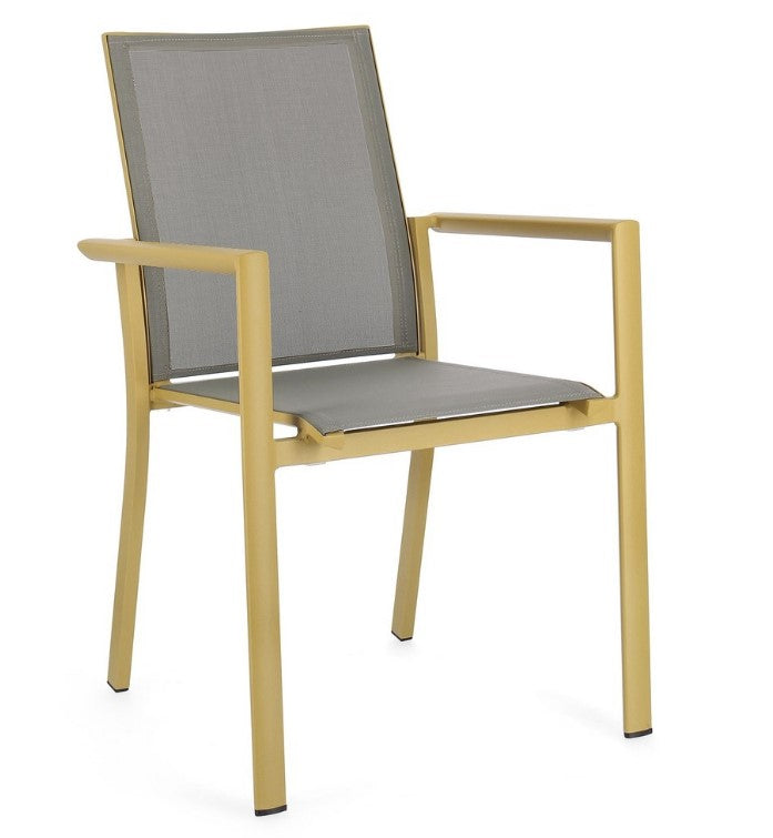 Konnor Sedia C/braccioli Senape Cm.56,2x60x88