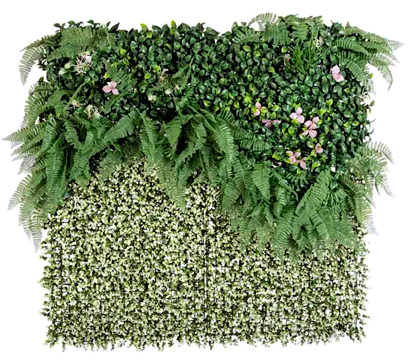 Parete Sintetica Cm.100x100 Pergola Con Fiore 0790454