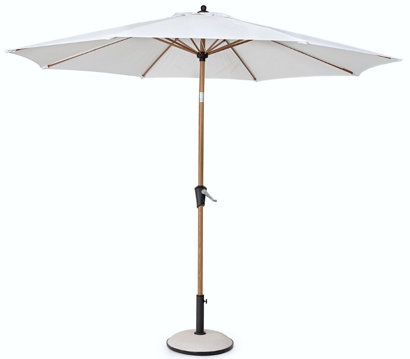 Palinuro Ombrellone Mt.3 H.2,46 Bianco/naturale Con Snodo 0795870