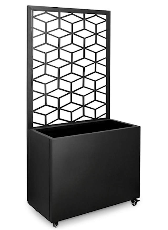 Silvy Geometric Fioriera Separe' Nero 0723980