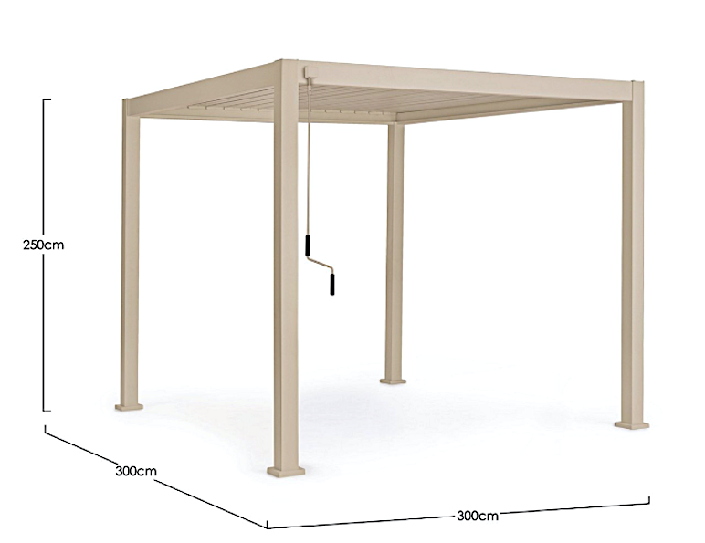 Ocean Pergola Mt.3x3x2,5h Seta